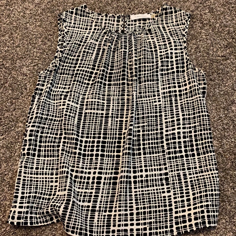Calvin Klein B&W Blouse